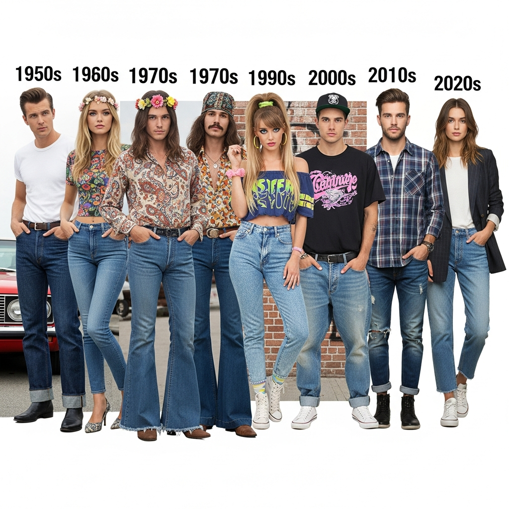 Évolution des coupes de jeans